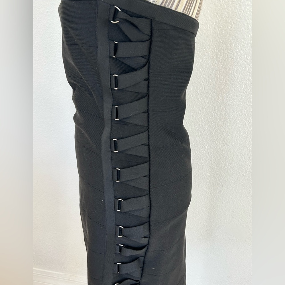 Iris Strapless Dress. Large. Black - Picture 3 of 5